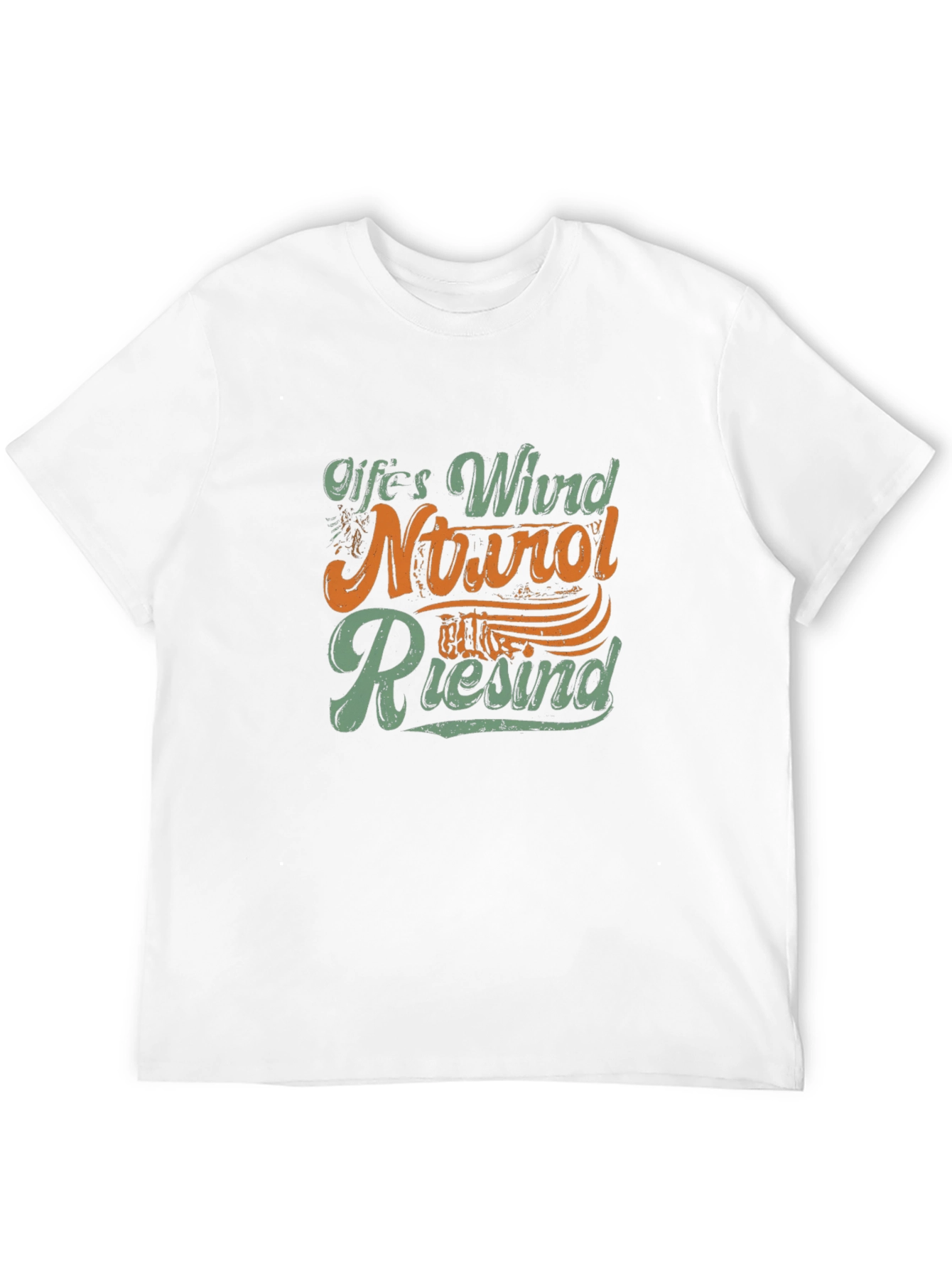 Lifes Wind Natural Riesind Black T-Shirt