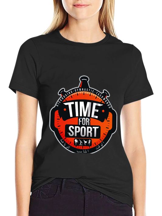 Time for Sport Black T-Shirt