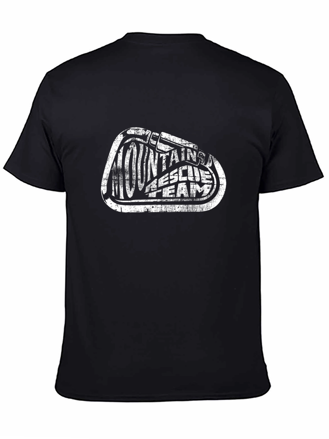 Mountain Rescue Team Carabiner Black T-Shirt