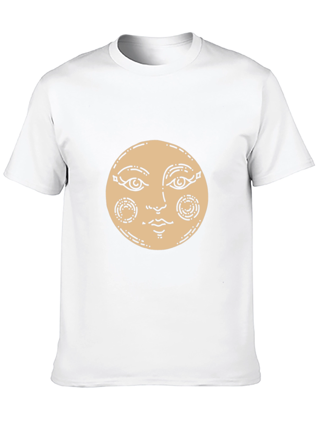 Mystic Moon Face Graphic T-Shirt