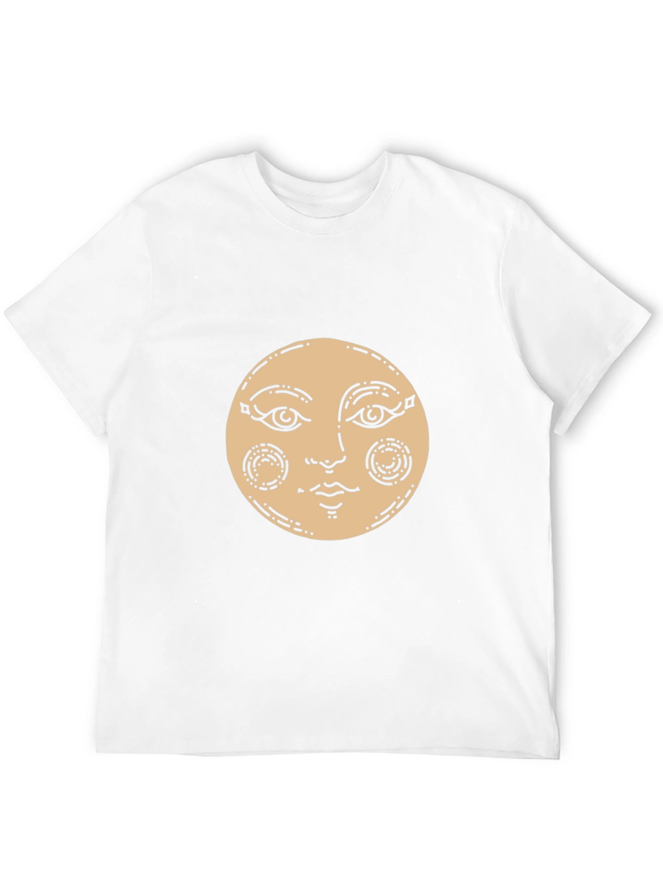 Mystic Moon Face Graphic T-Shirt