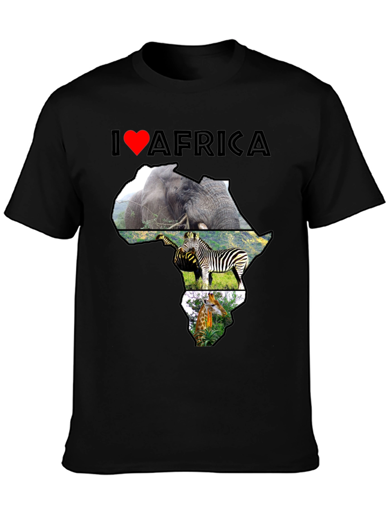 I Heart Africa Graphic T-Shirt - Wildlife Design