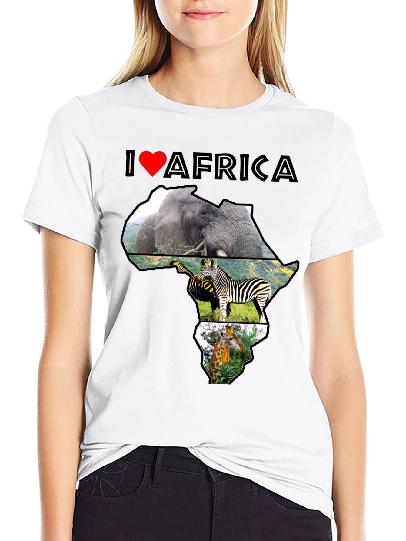 I Heart Africa Graphic T-Shirt - Wildlife Design