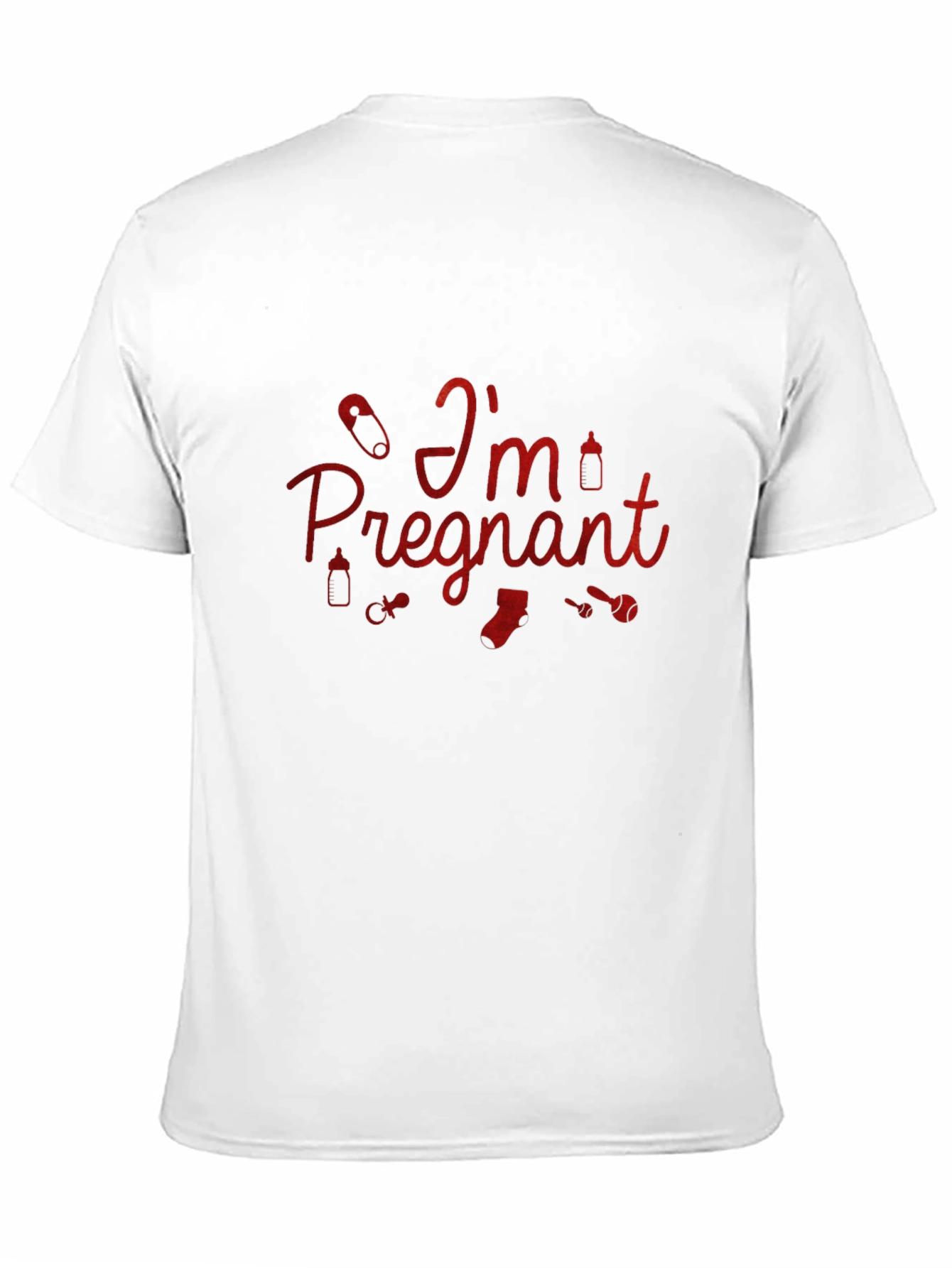 Im Pregnant Graphic Tee - Black