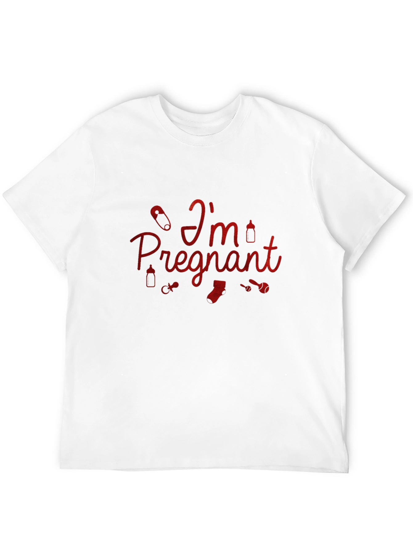 Im Pregnant Graphic Tee - Black