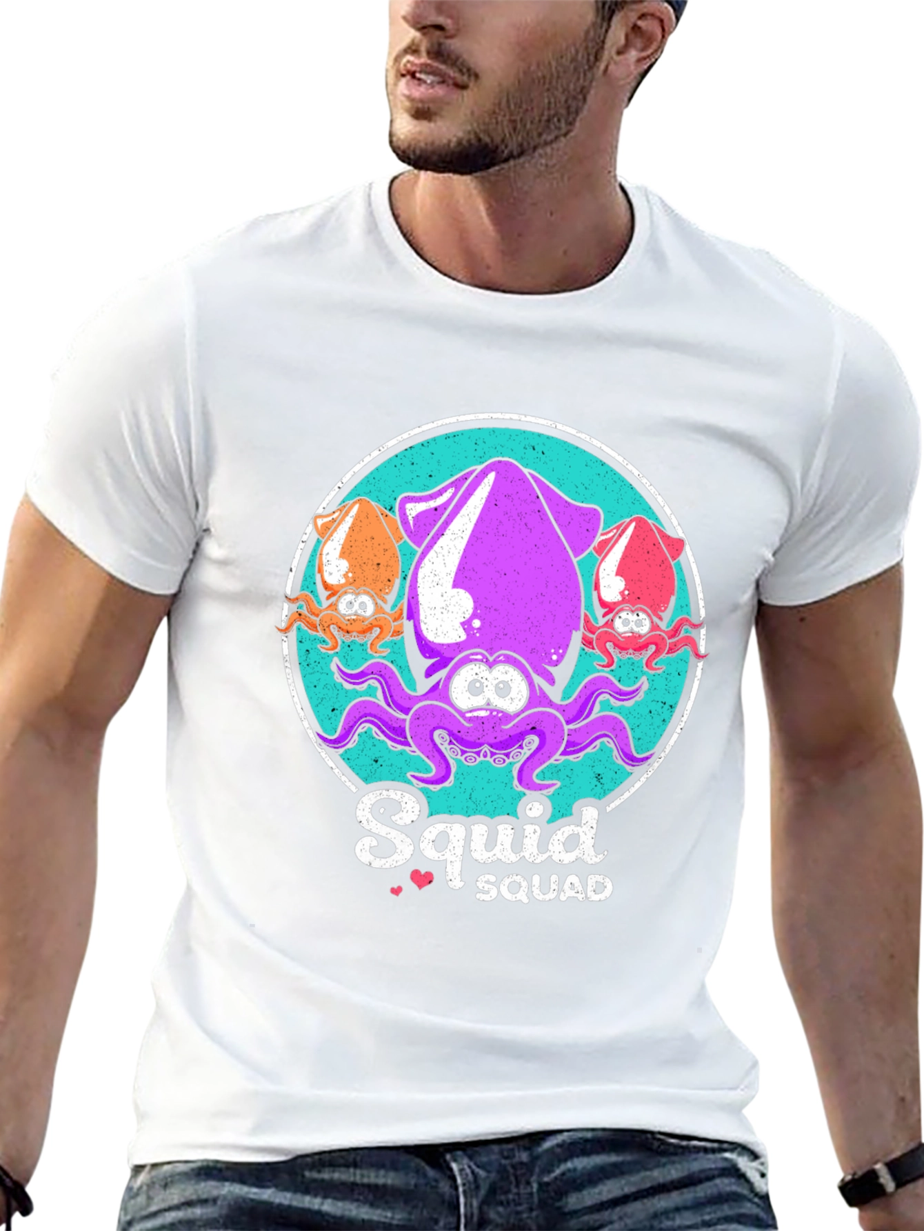 Squid Squad Graphic T-Shirt - Cute & Fun Design
