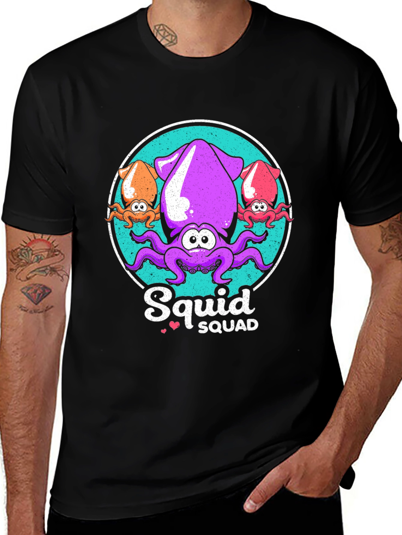 Squid Squad Graphic T-Shirt - Cute & Fun Design