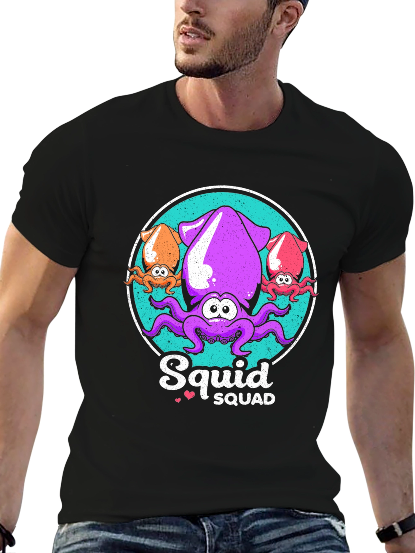 Squid Squad Graphic T-Shirt - Cute & Fun Design