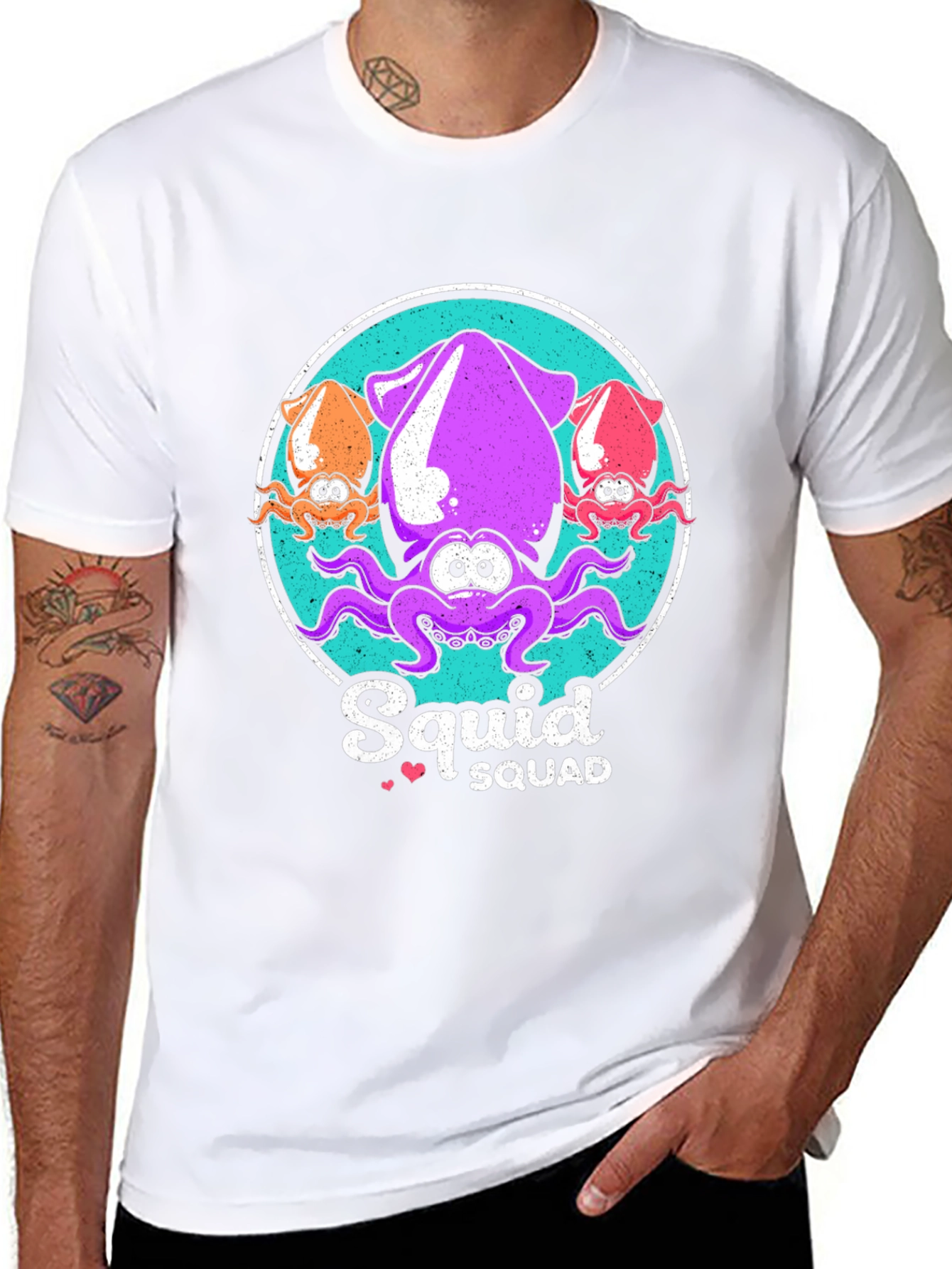 Squid Squad Graphic T-Shirt - Cute & Fun Design