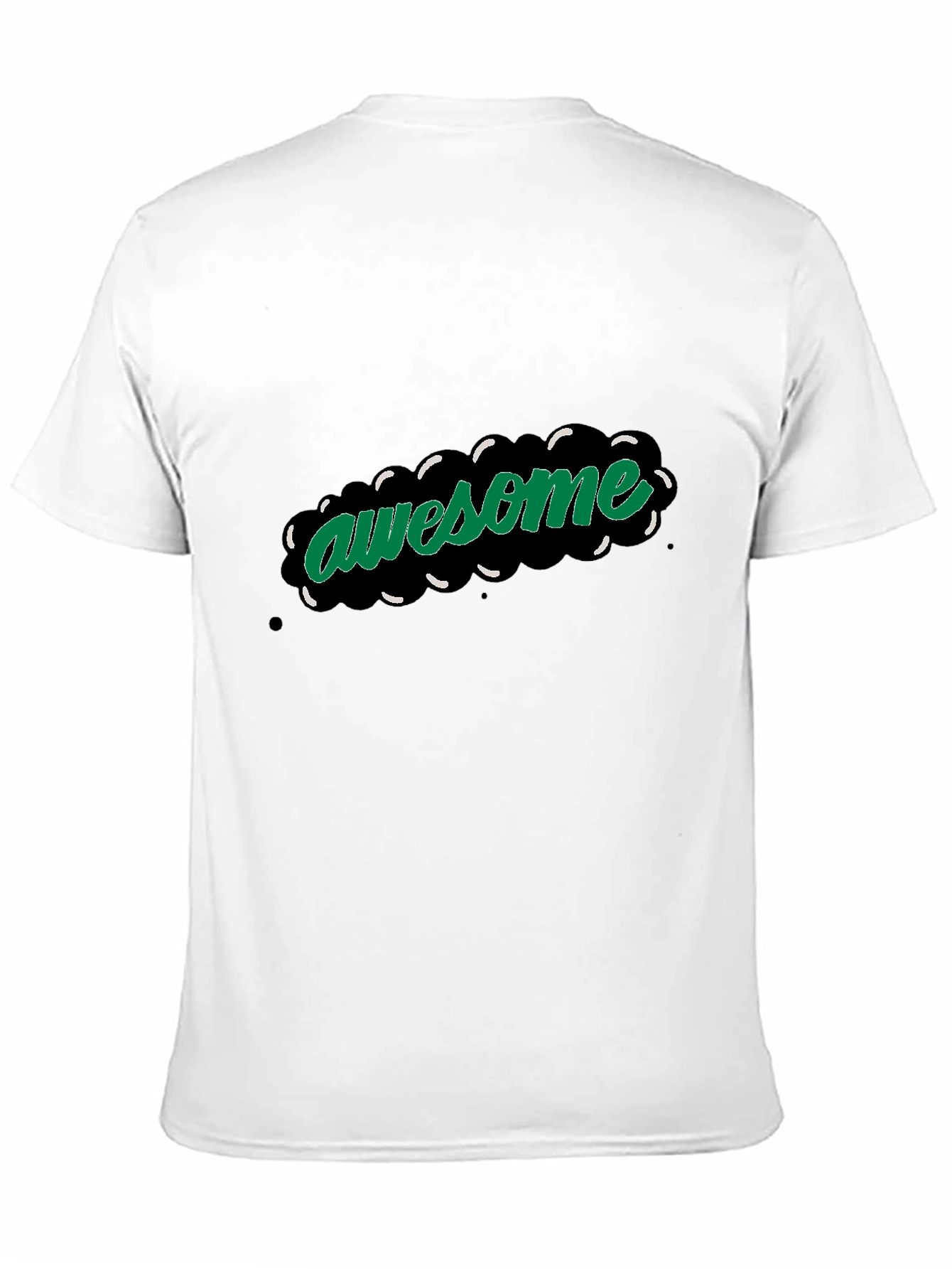 Awesome Graphic Print Black T-Shirt