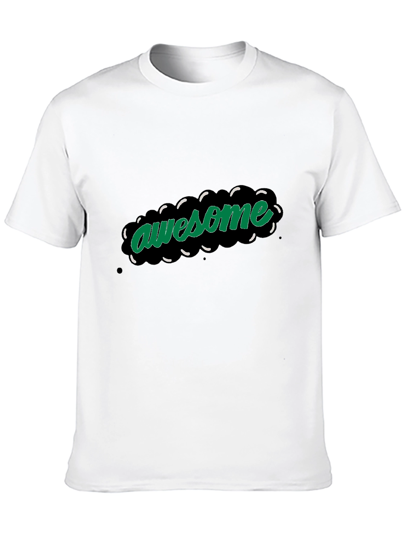 Awesome Graphic Print Black T-Shirt