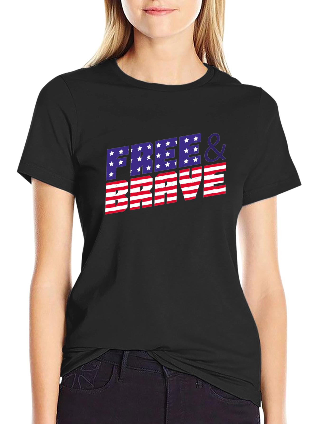 Free & Brave Patriotic T-Shirt