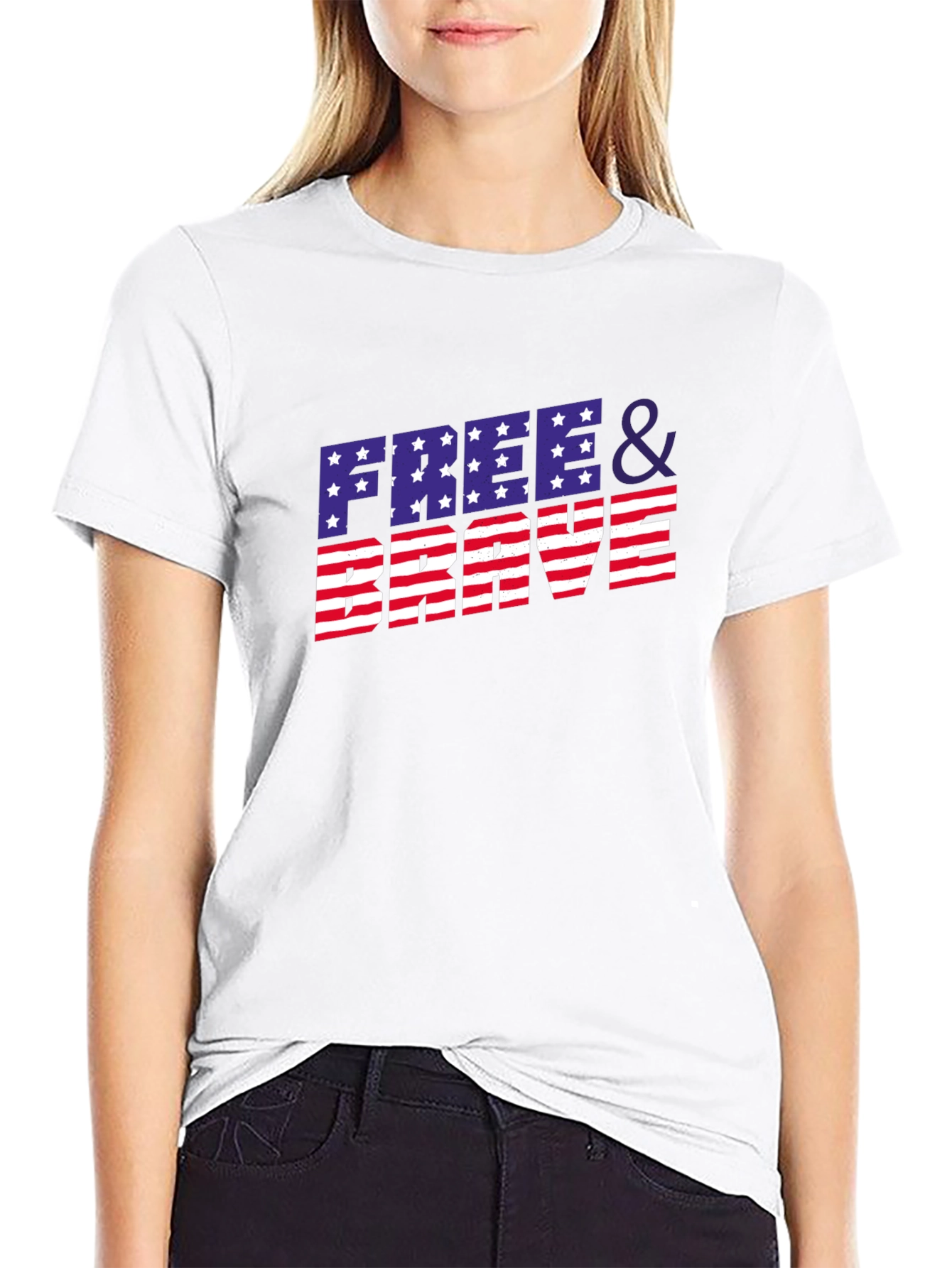Free & Brave Patriotic T-Shirt