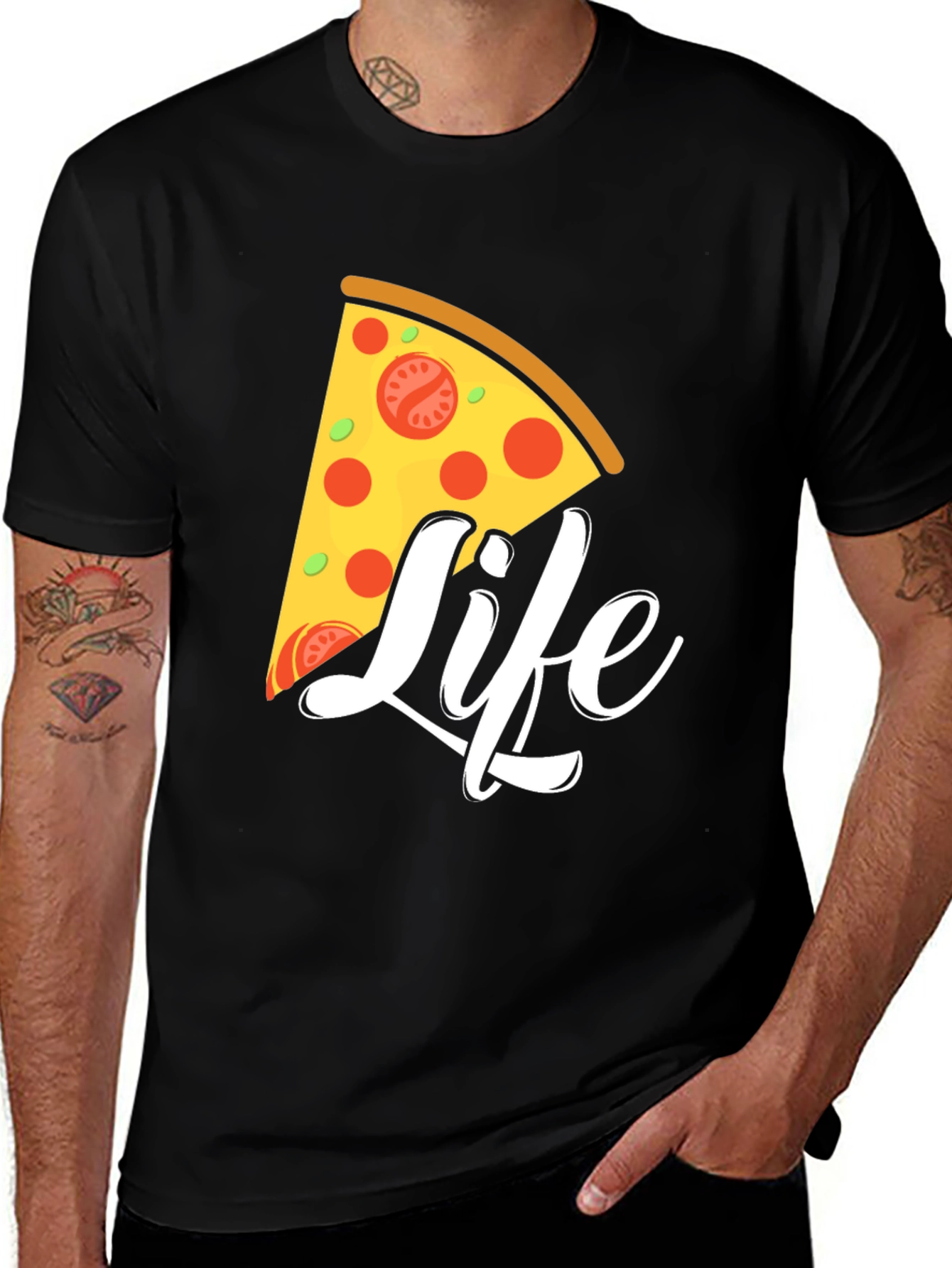 Pizza Life Graphic Tee - Foodie Fashion