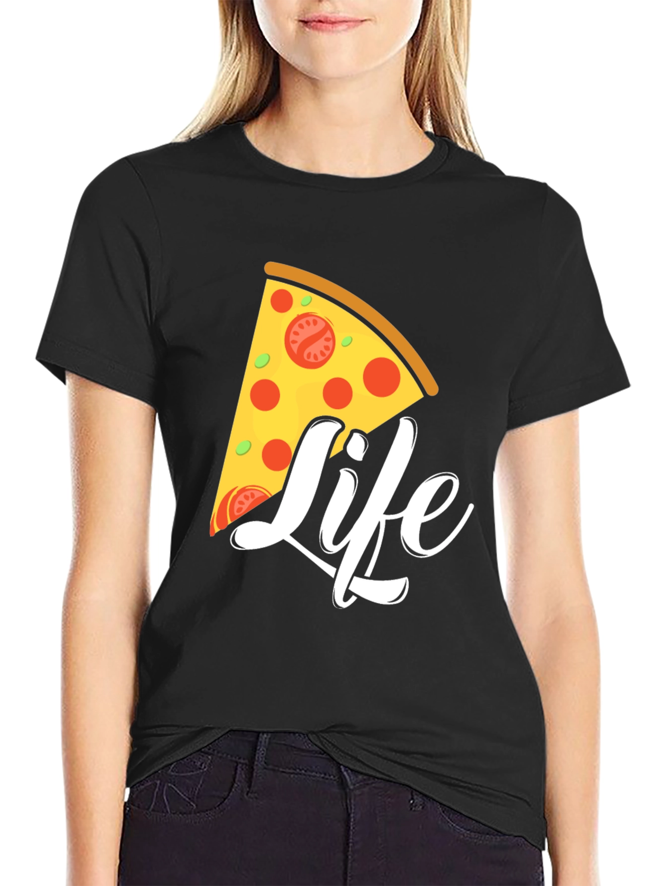 Pizza Life Graphic Tee - Foodie Fashion