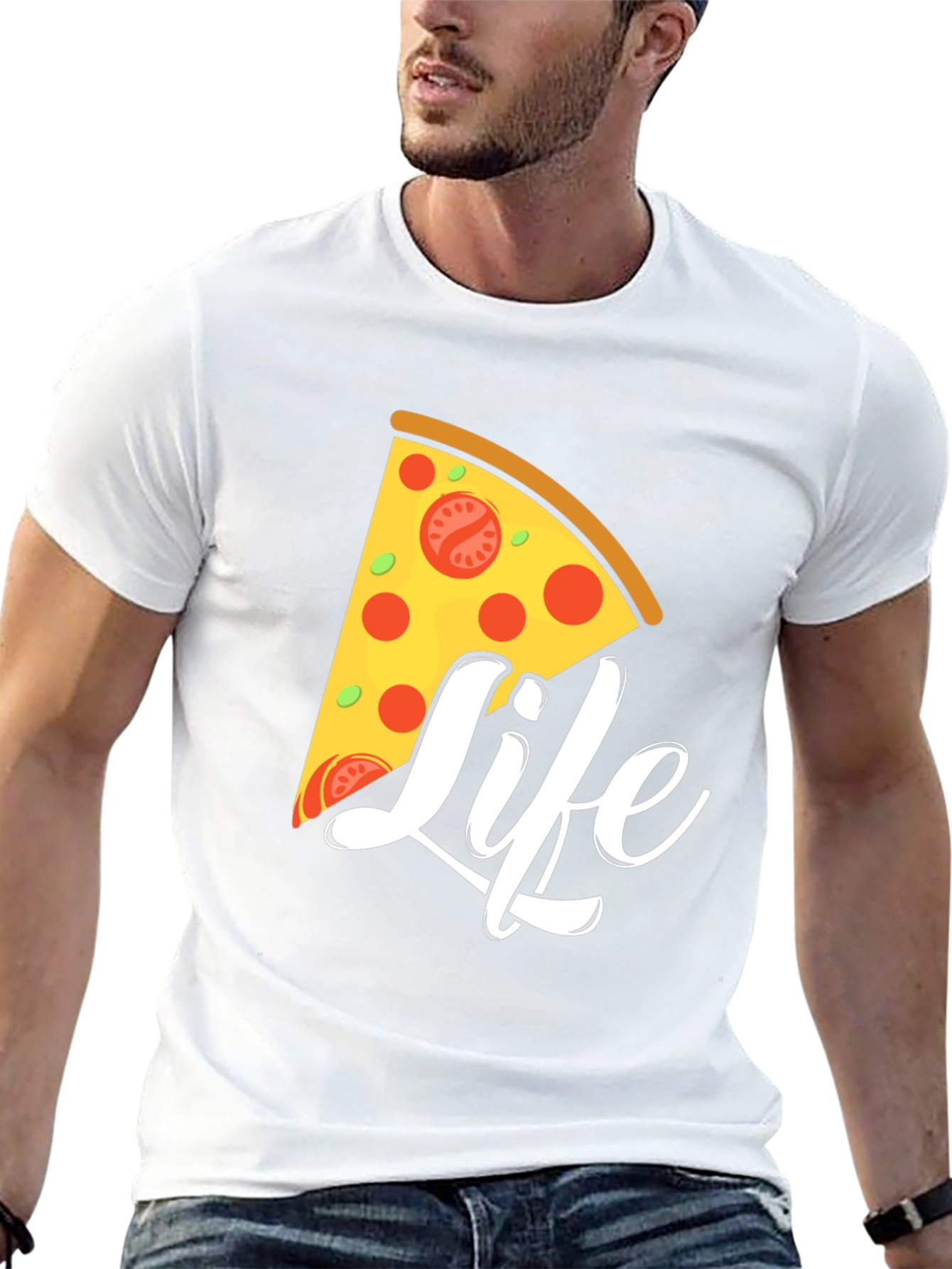 Pizza Life Graphic Tee - Foodie Fashion