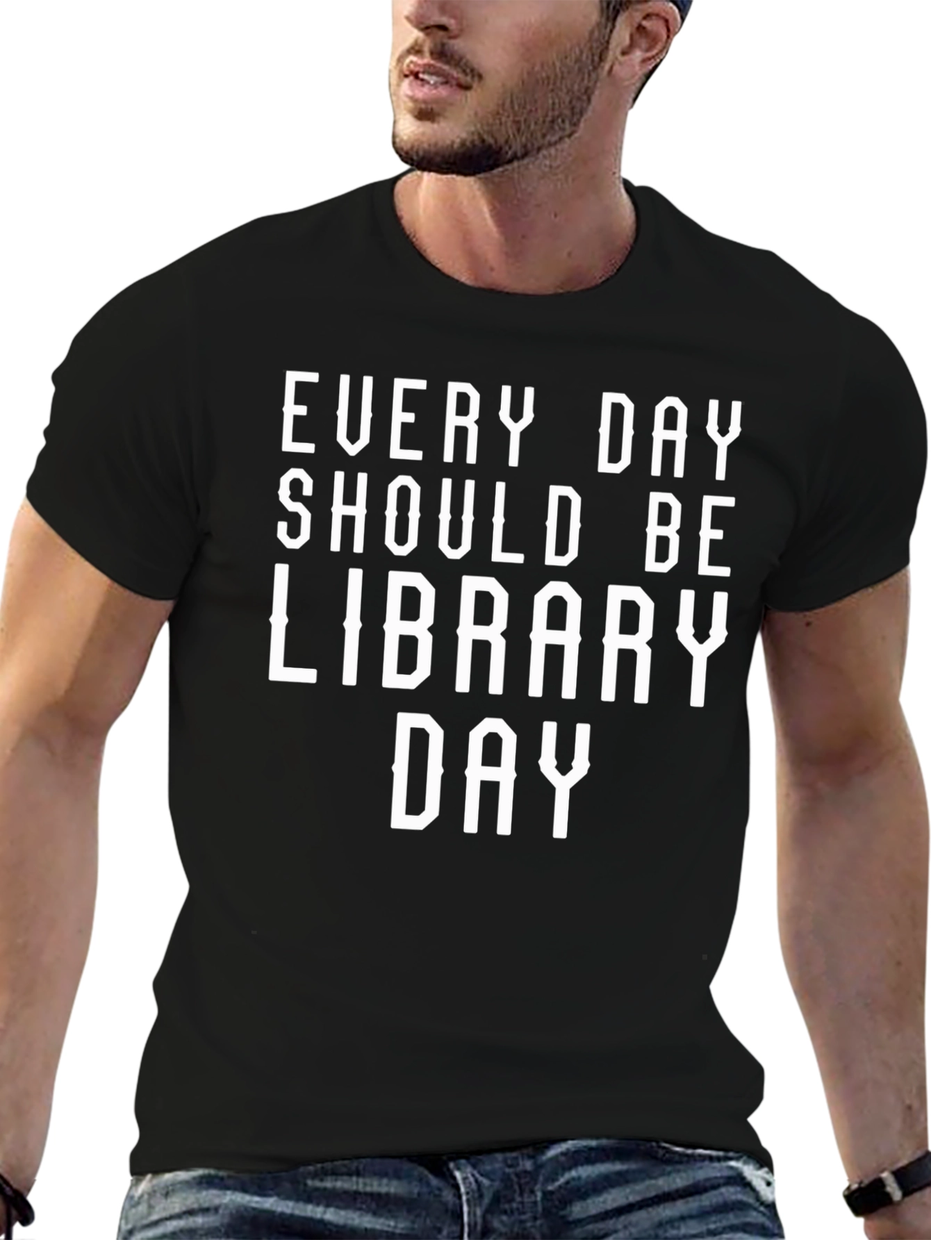 Every Day Library Day Graphic Tee