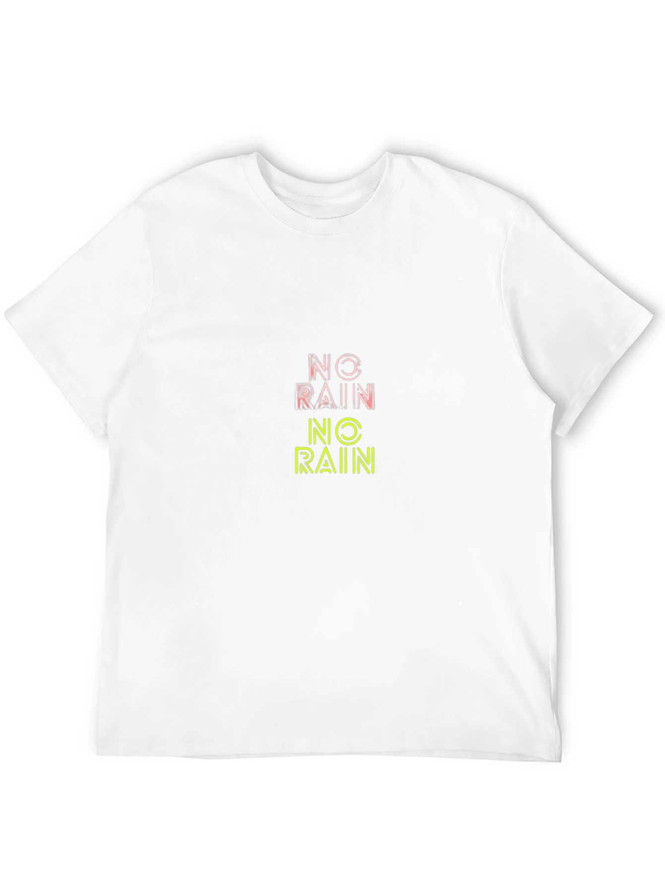 No Rain Graphic Tee - Black Cotton T-Shirt