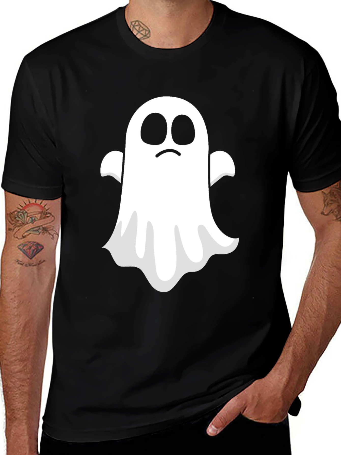 Ghost Graphic Black T-Shirt
