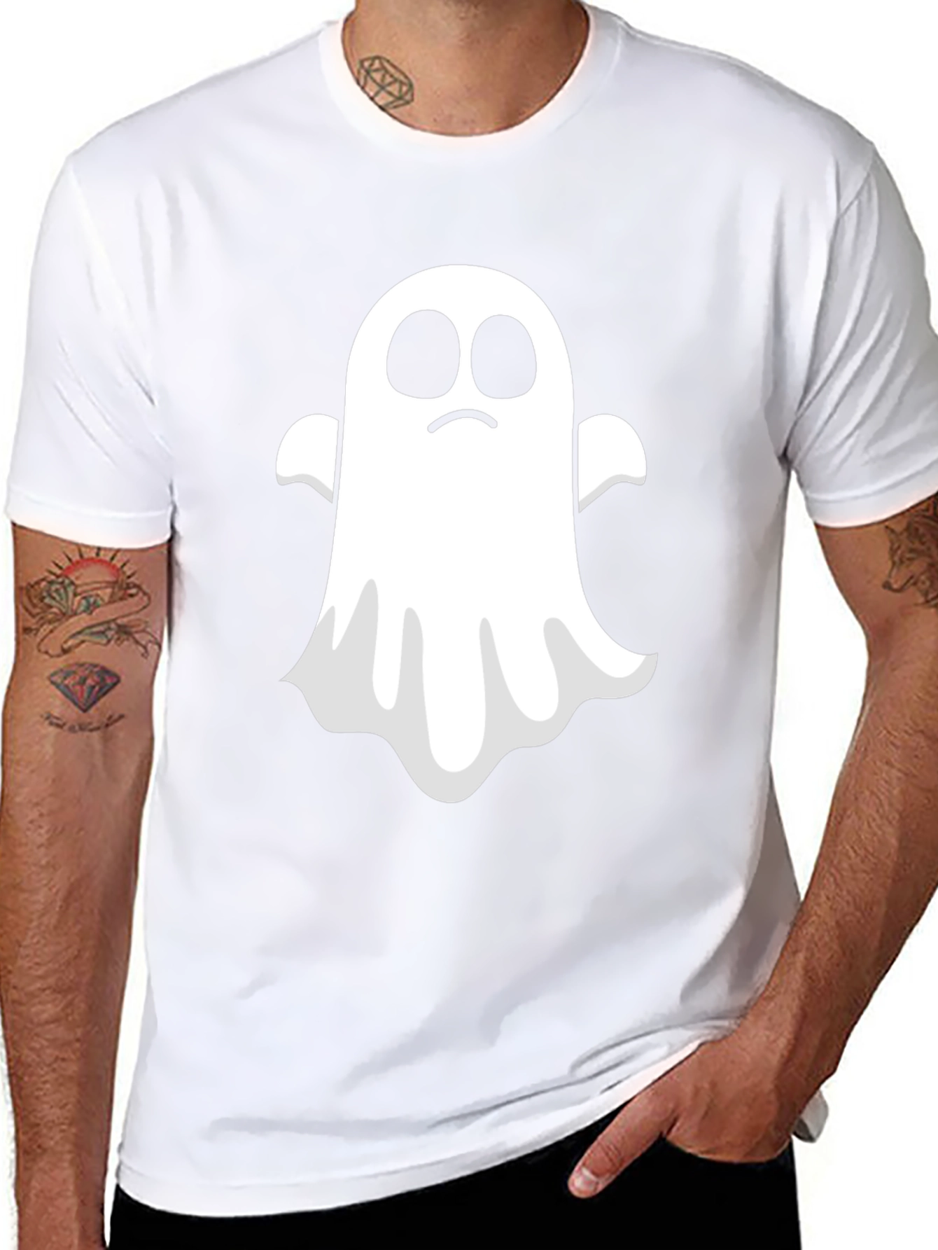 Ghost Graphic Black T-Shirt