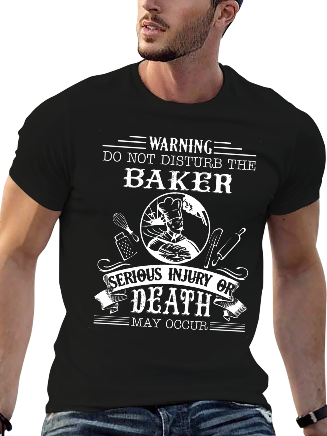 Warning Baker T-Shirt - Funny Baking Apparel