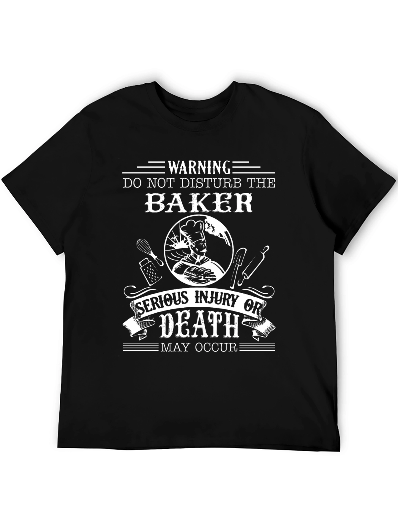 Warning Baker T-Shirt - Funny Baking Apparel