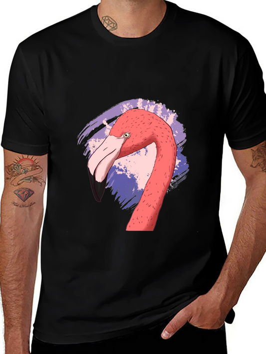 Flamingo Graphic Black T-Shirt