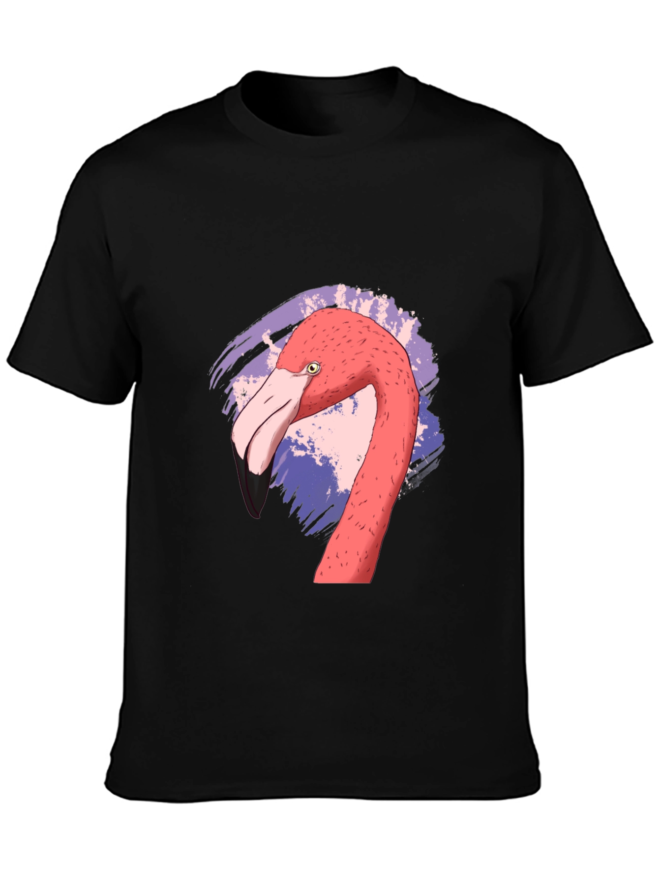 Flamingo Graphic Black T-Shirt