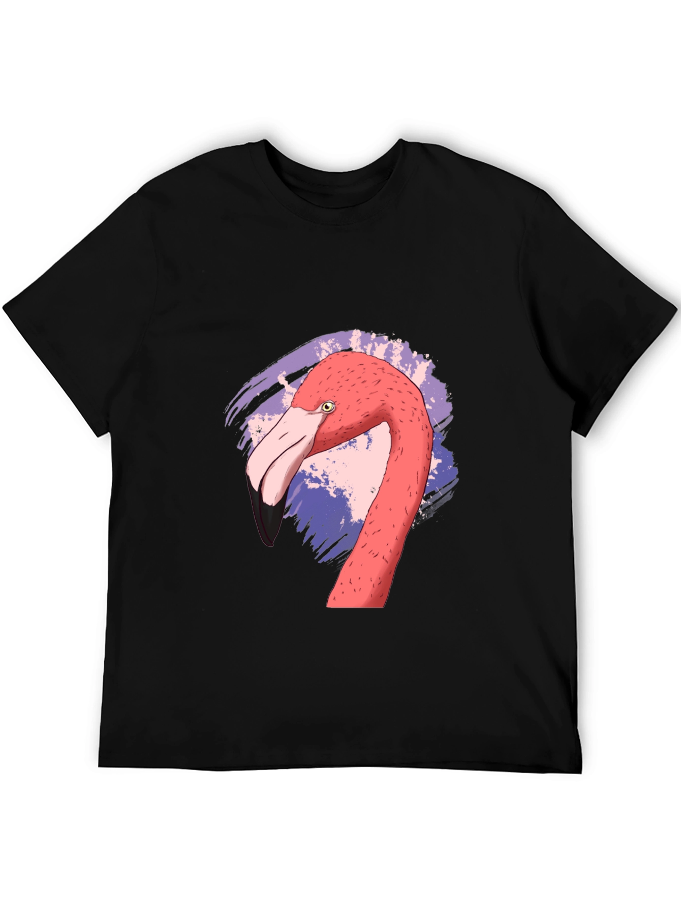 Flamingo Graphic Black T-Shirt