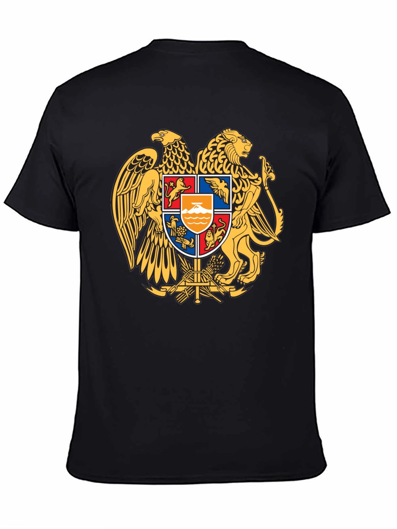Armenian Coat of Arms T-Shirt - Premium Black Tee