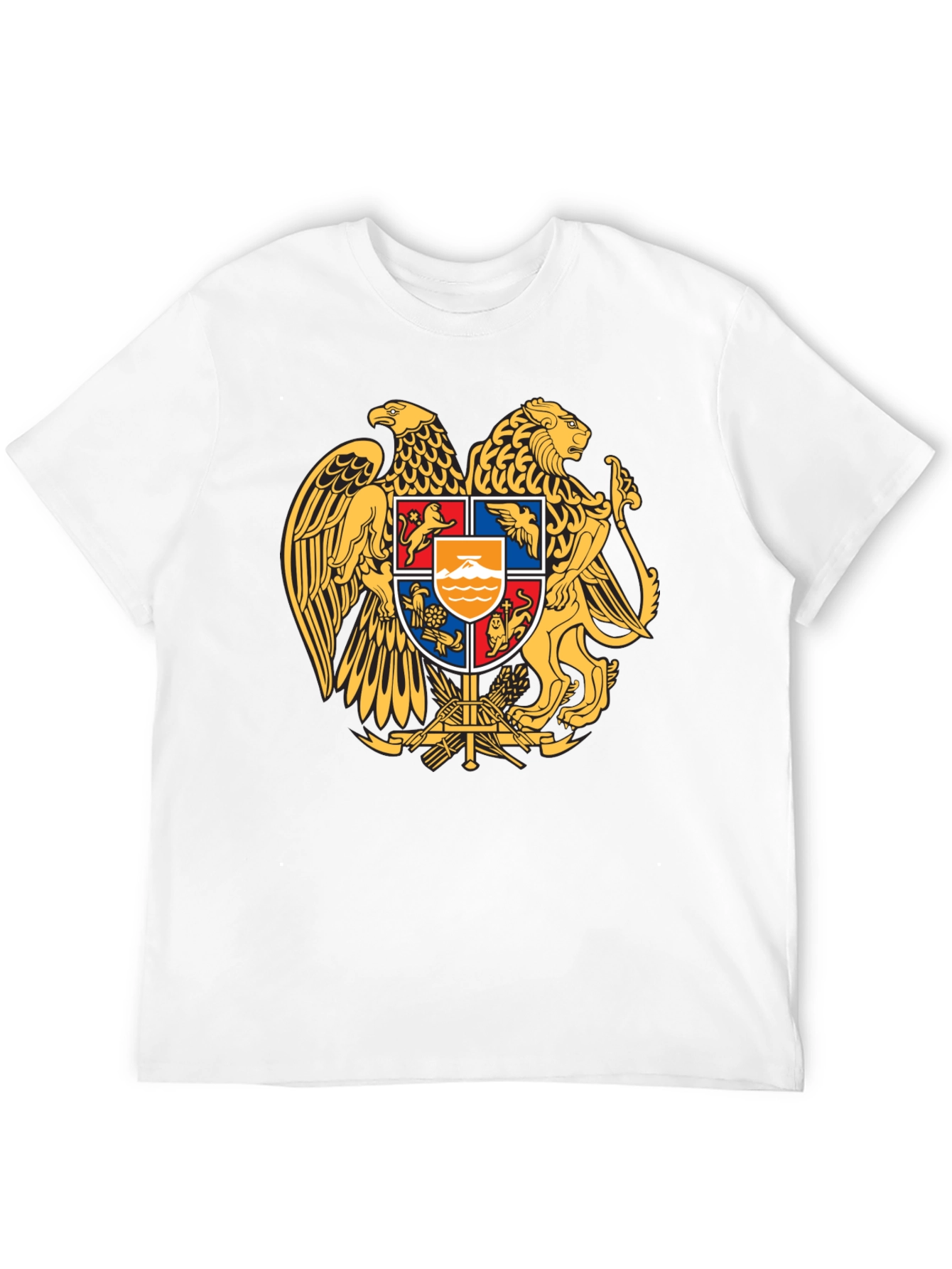 Armenian Coat of Arms T-Shirt - Premium Black Tee
