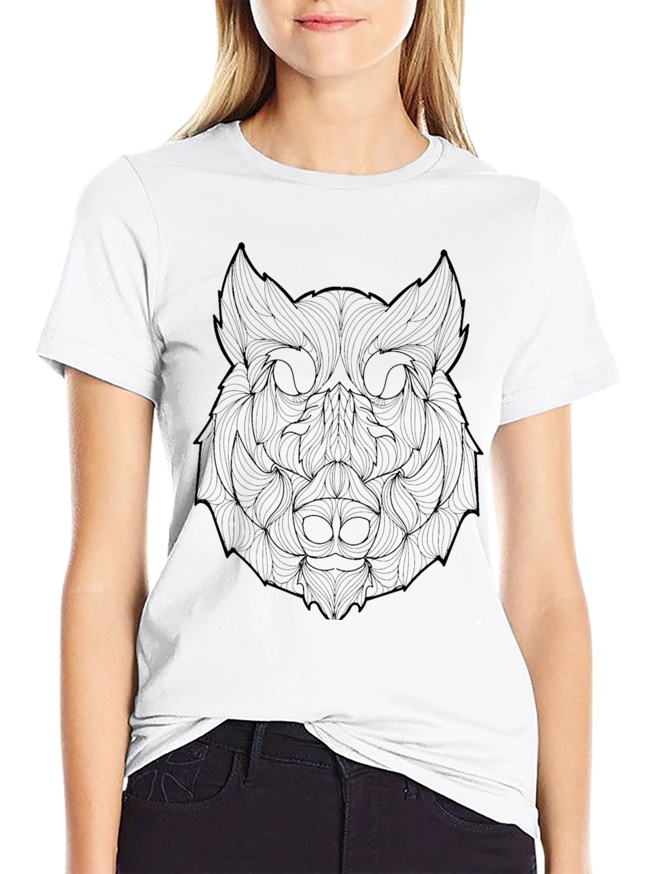 Boar Head Graphic Tee - Mens Black T-Shirt