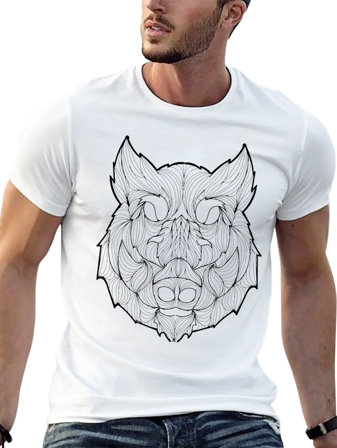 Boar Head Graphic Tee - Mens Black T-Shirt