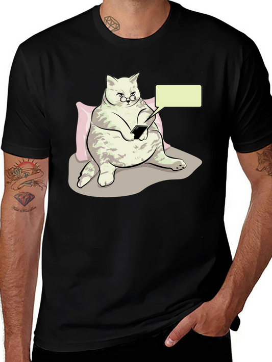 Funny Cat T-Shirt - Tech Savvy Feline