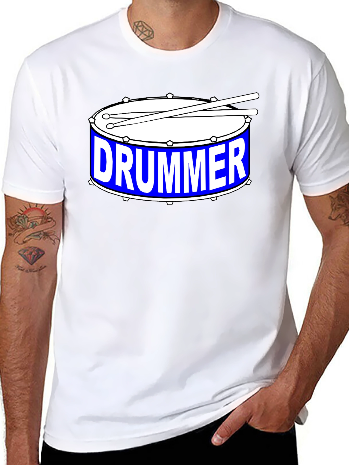 Drummer Graphic T-Shirt - Music Lover Tee