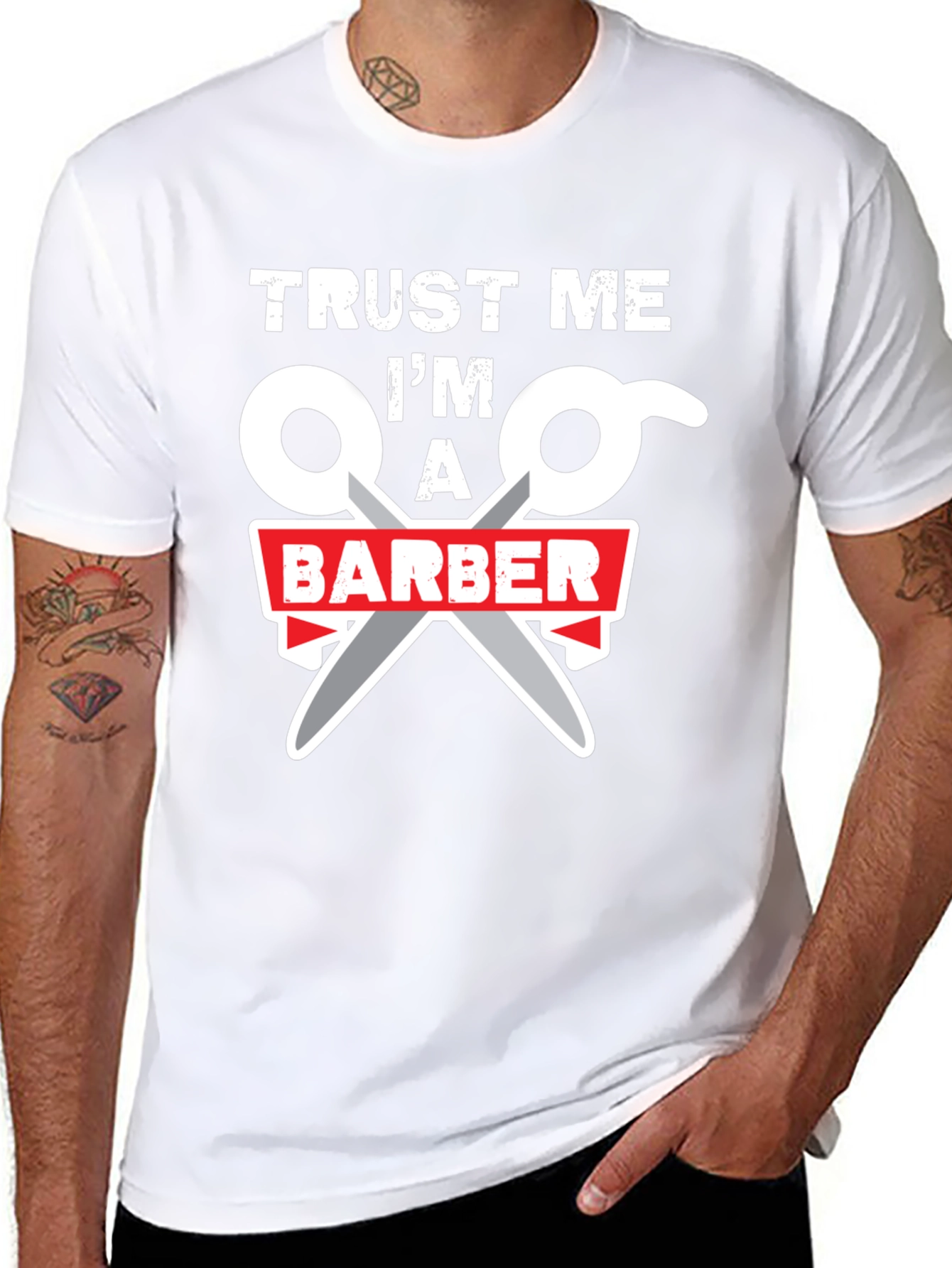 Trust Me Im A Barber Black T-Shirt