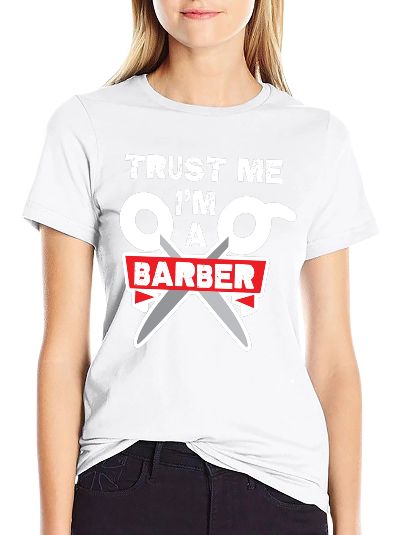 Trust Me Im A Barber Black T-Shirt