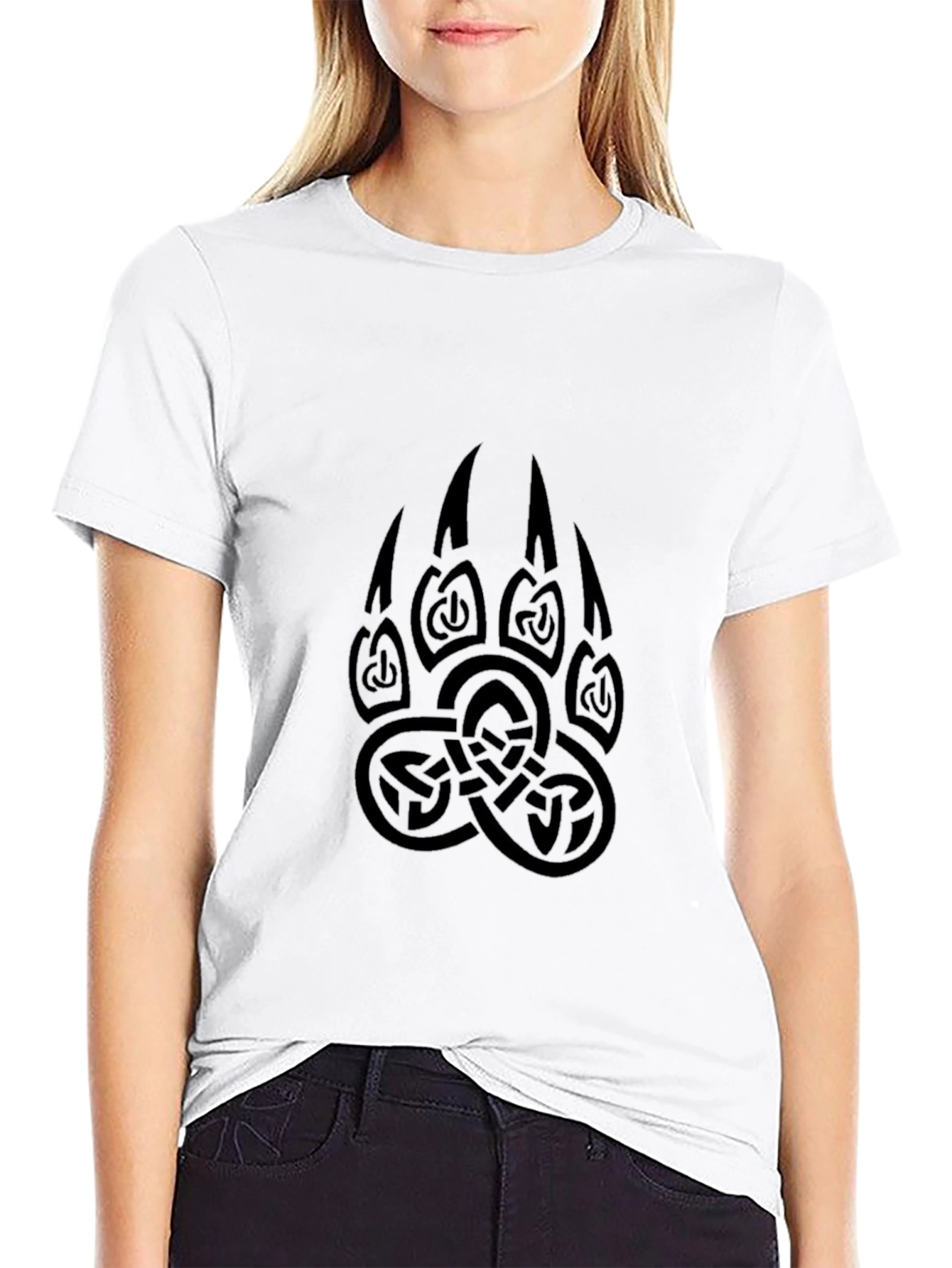 Black Bear Claw Celtic Knot T-Shirt