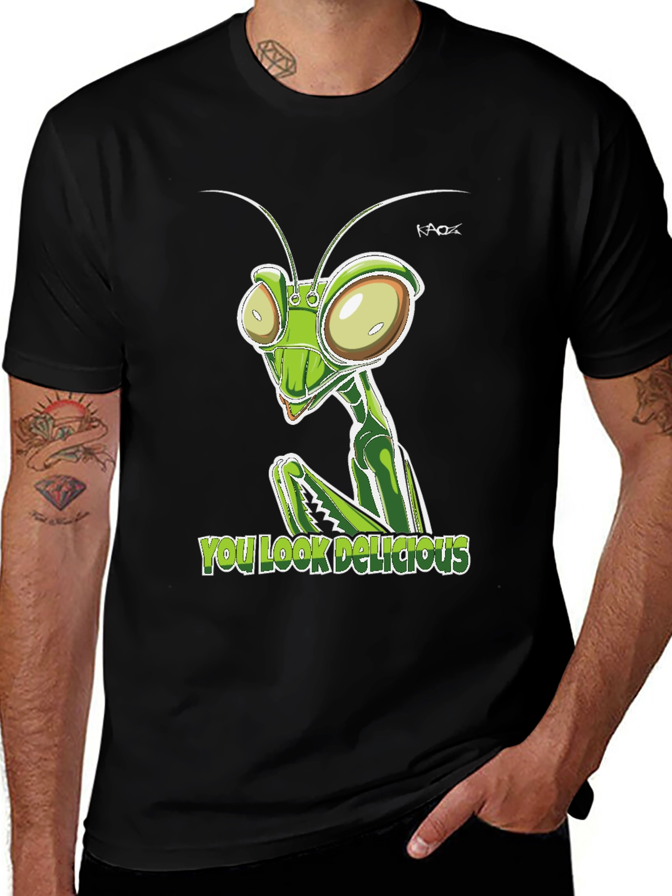 Mantis You Look Delicious Graphic T-Shirt