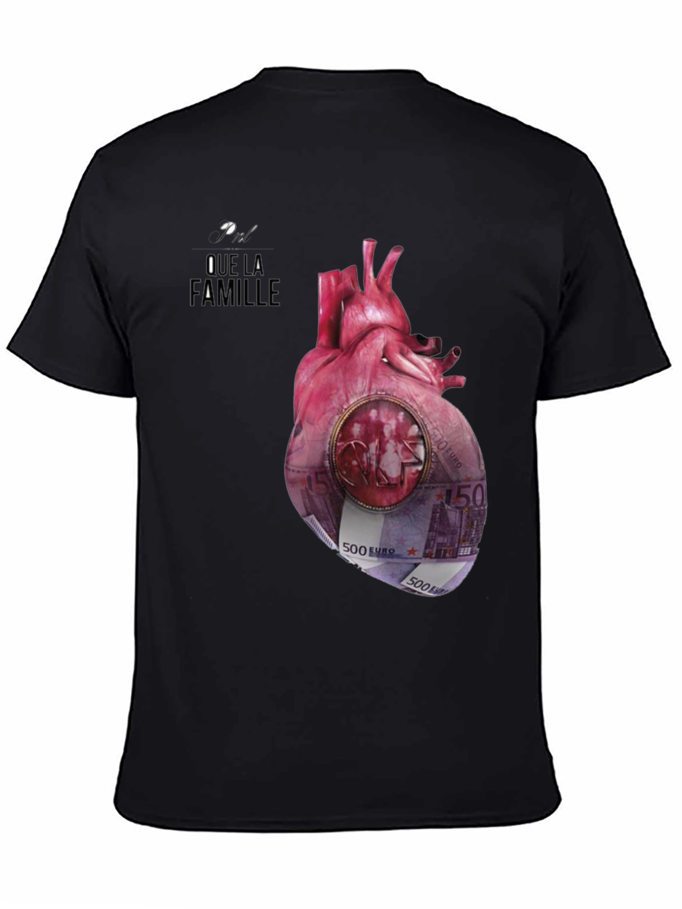 Unique Que La Famille Anatomical Heart Graphic Tee