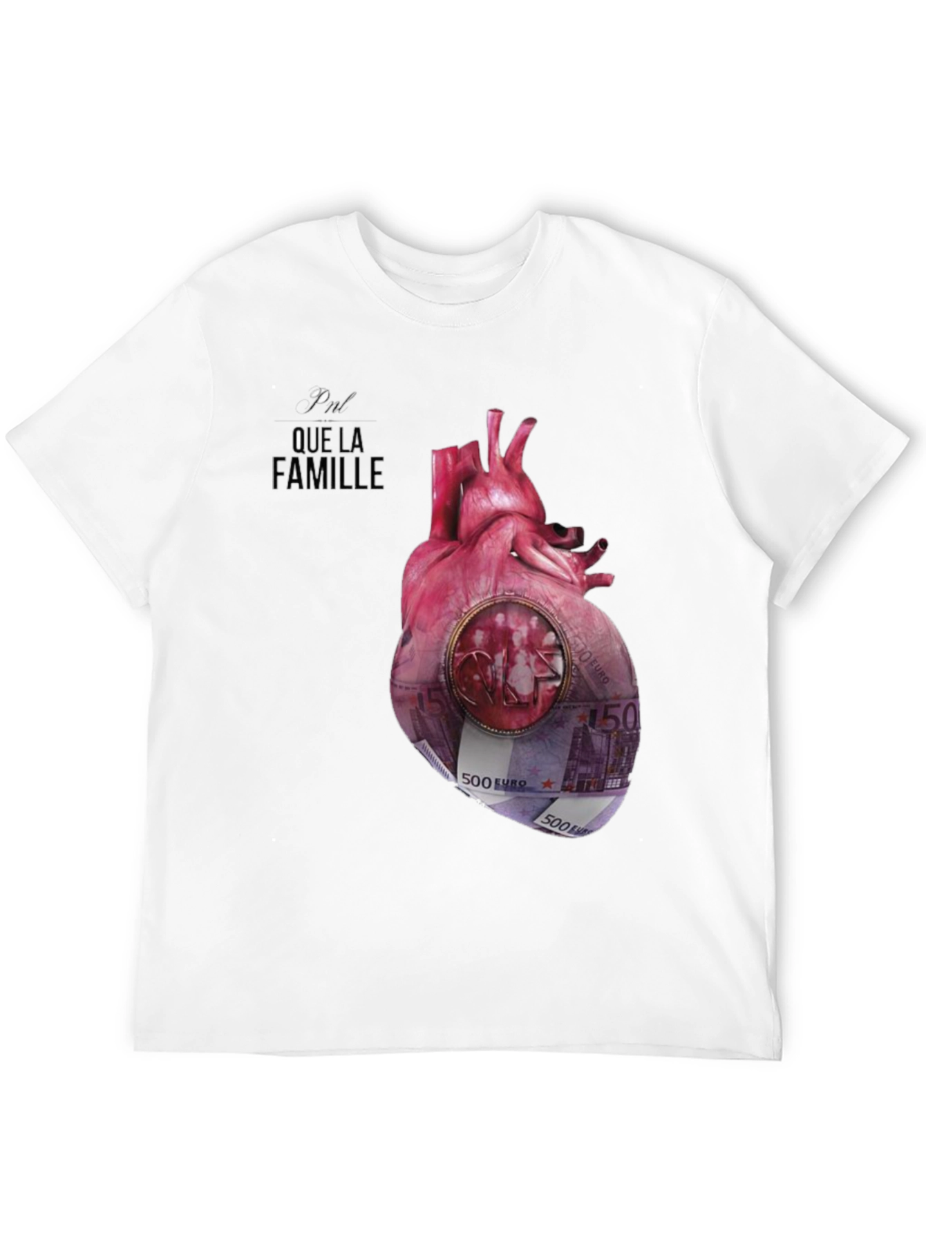 Unique Que La Famille Anatomical Heart Graphic Tee
