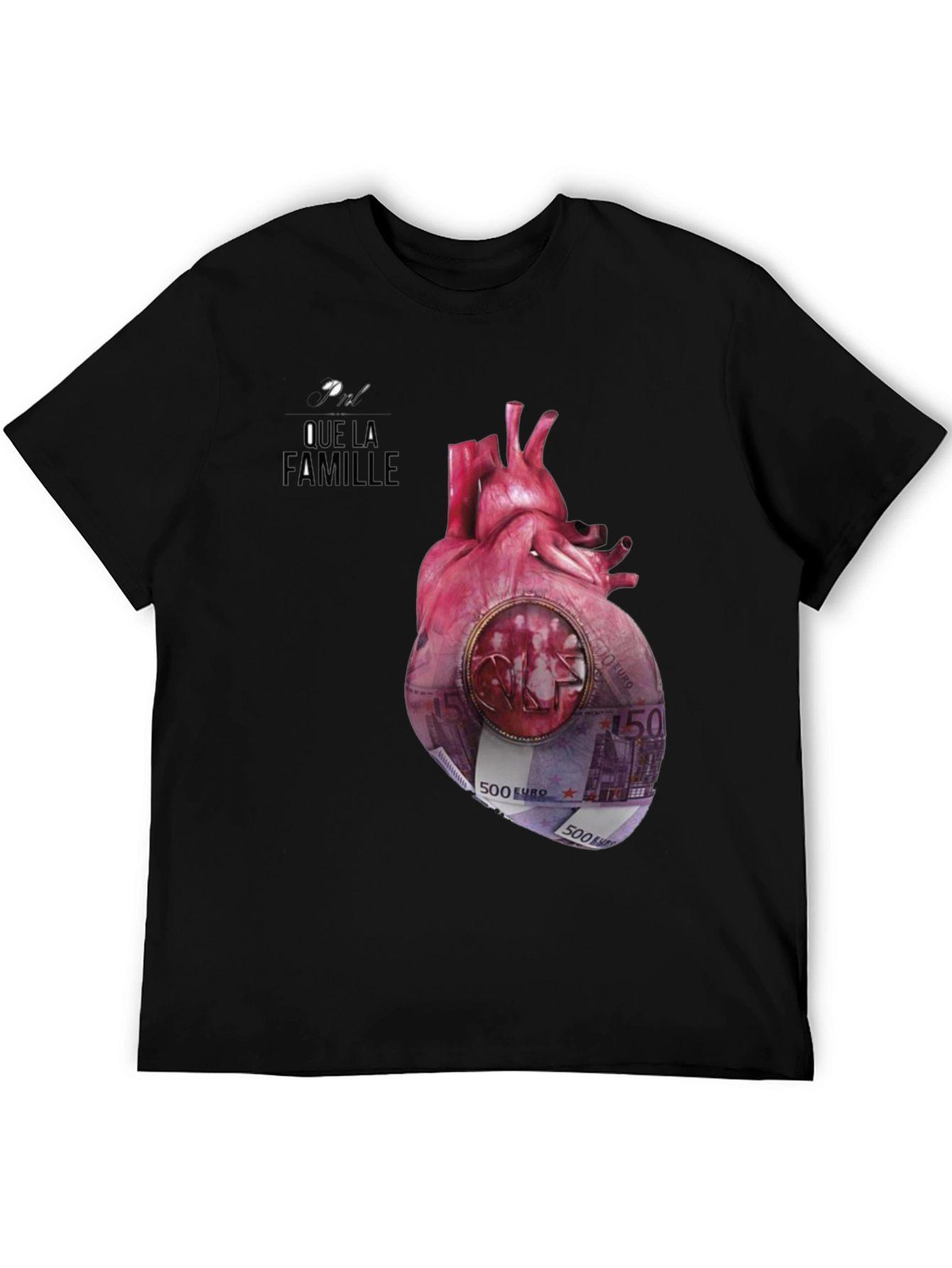 Unique Que La Famille Anatomical Heart Graphic Tee