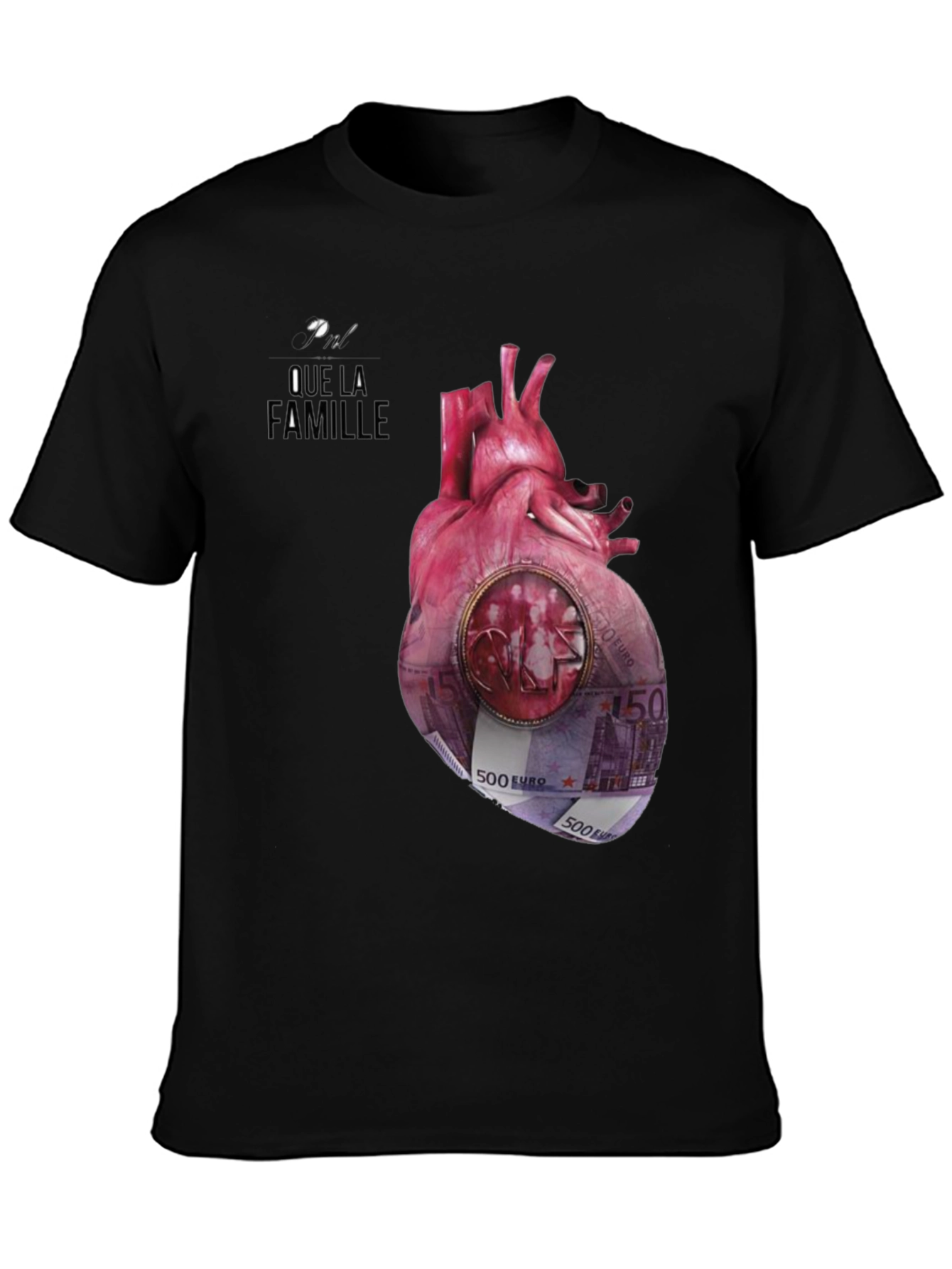 Unique Que La Famille Anatomical Heart Graphic Tee
