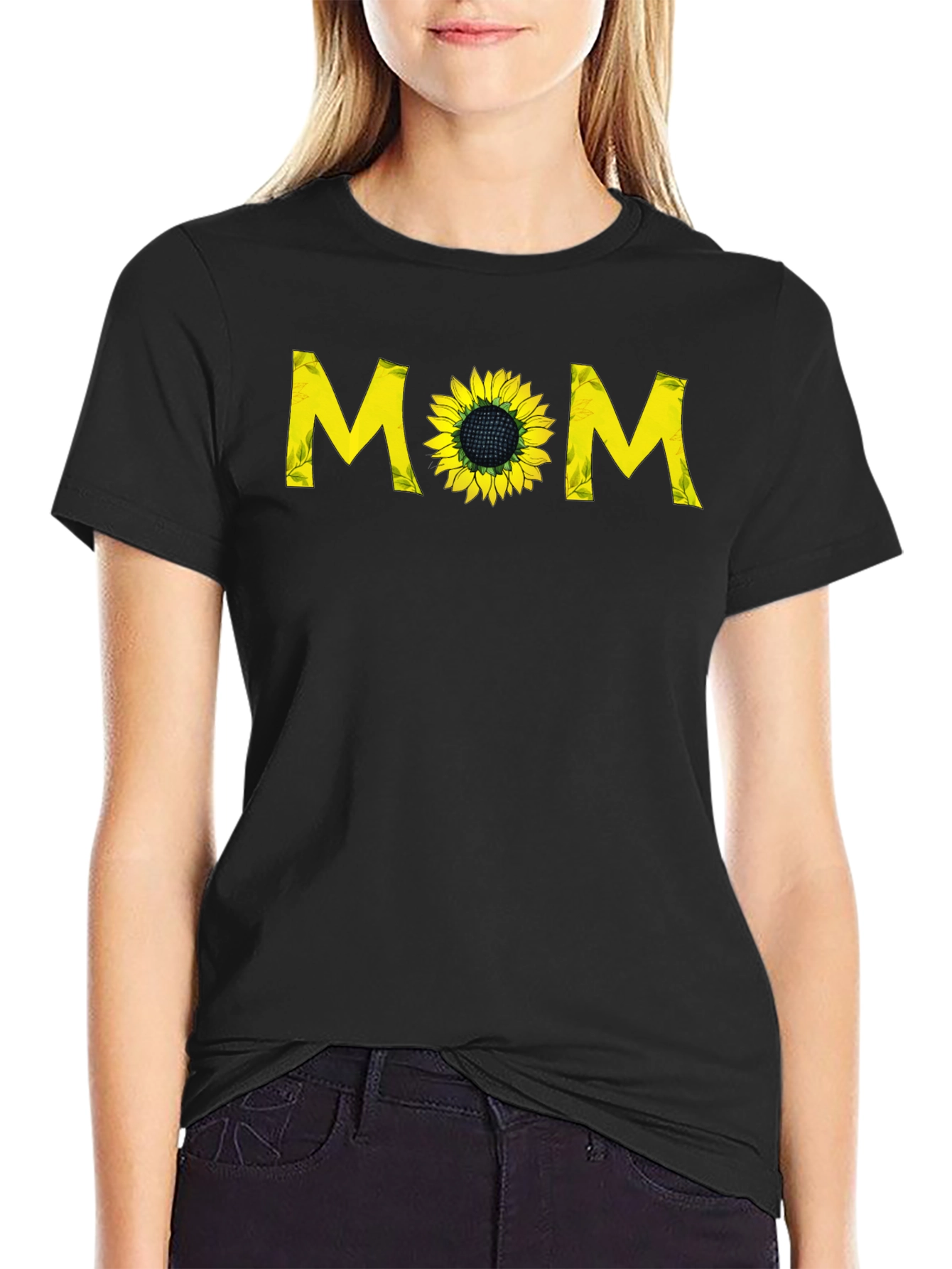 Sunflower Mom Graphic T-Shirt