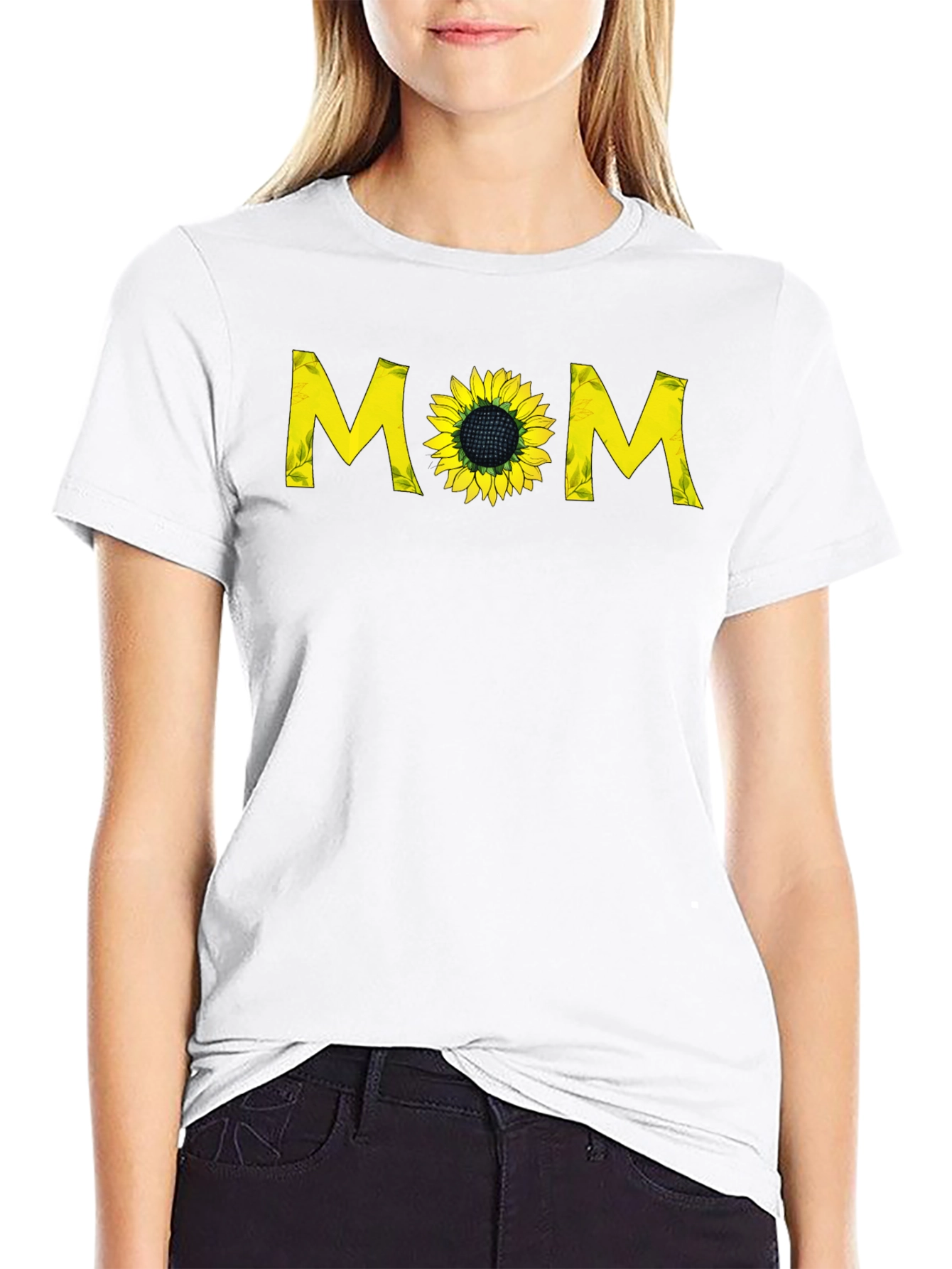 Sunflower Mom Graphic T-Shirt