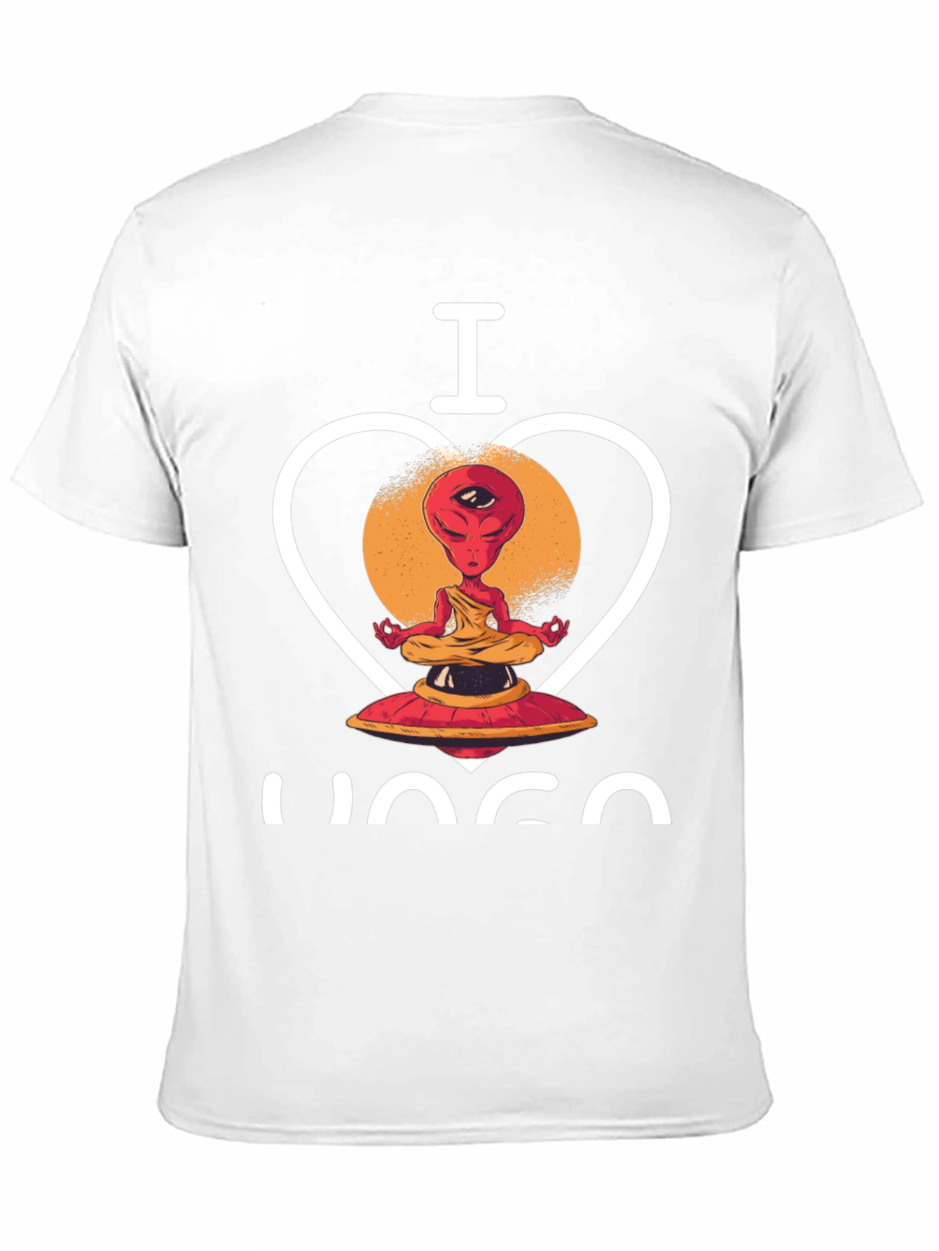 I Love Yoga Alien Graphic Tee