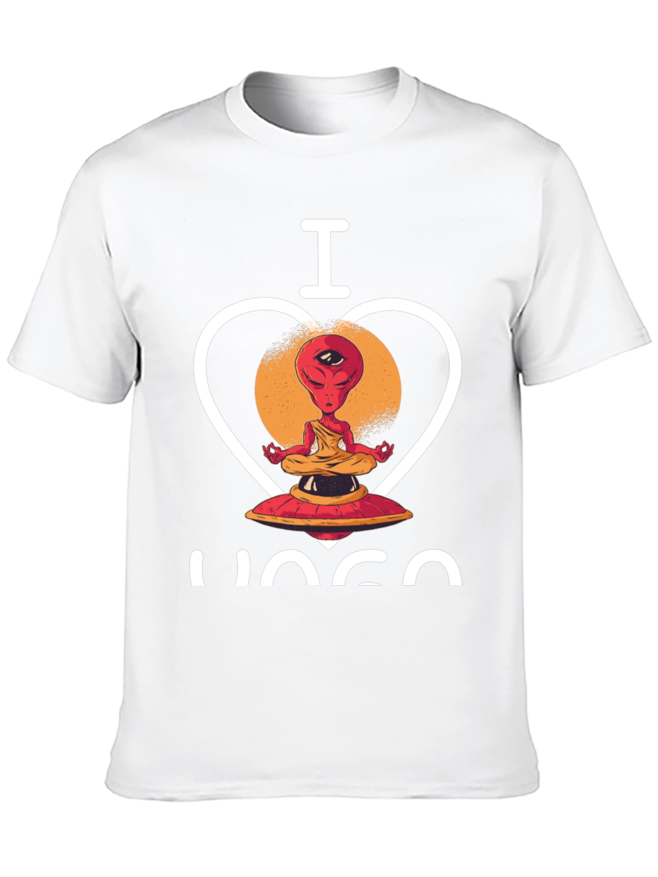I Love Yoga Alien Graphic Tee