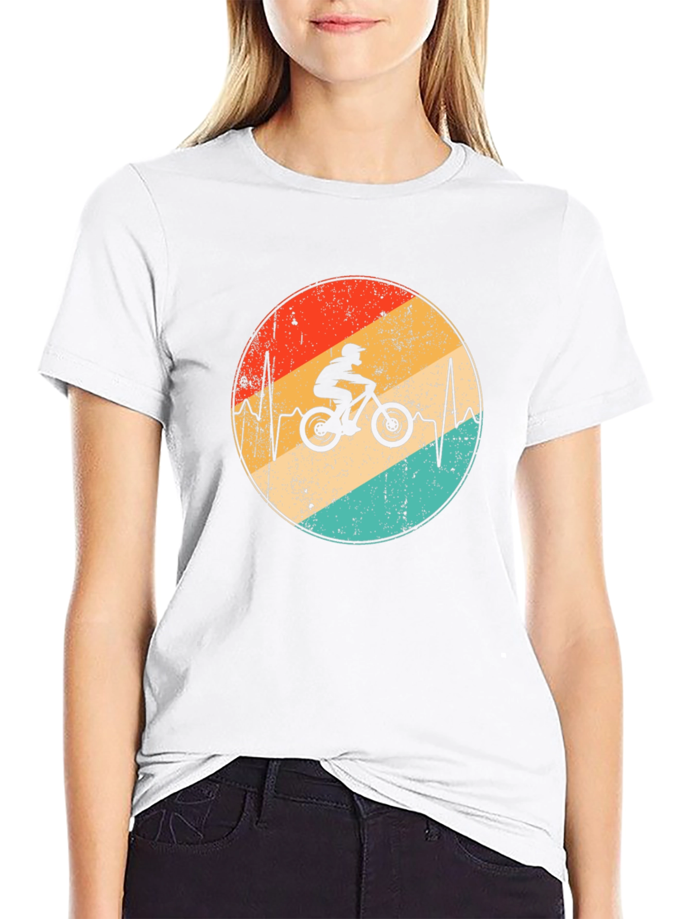 Mountain Bike Heartbeat Graphic Tee