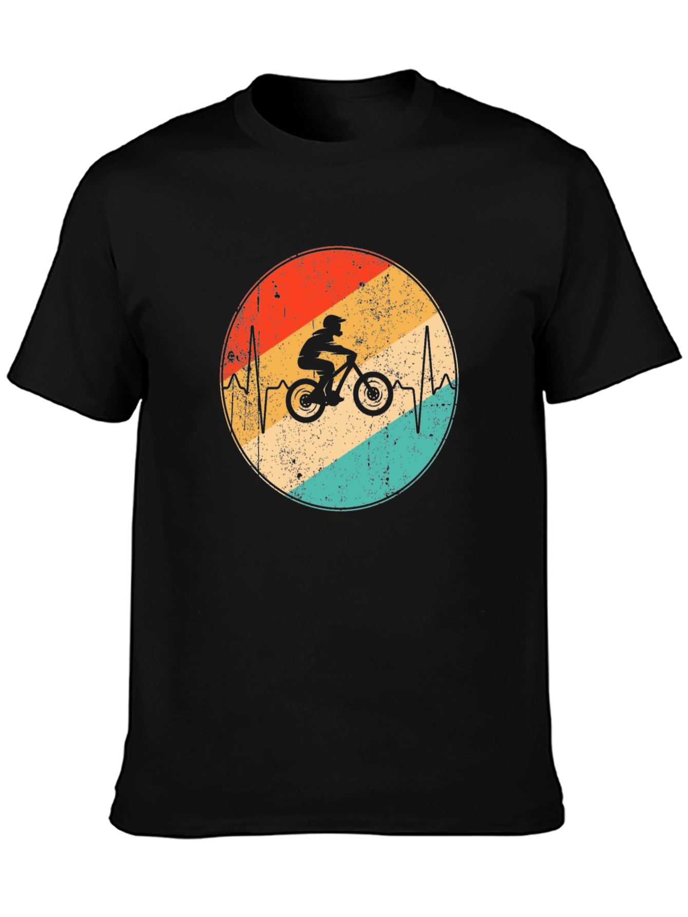 Mountain Bike Heartbeat Graphic Tee