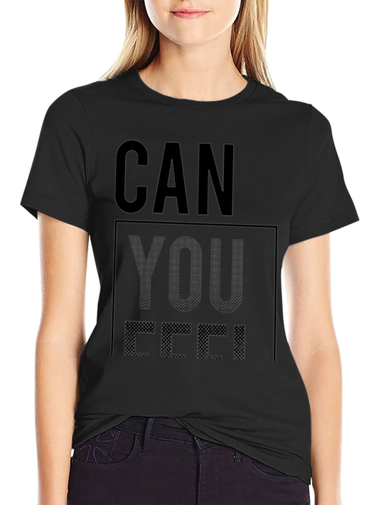 Can You Feel It Black Graphic Tee